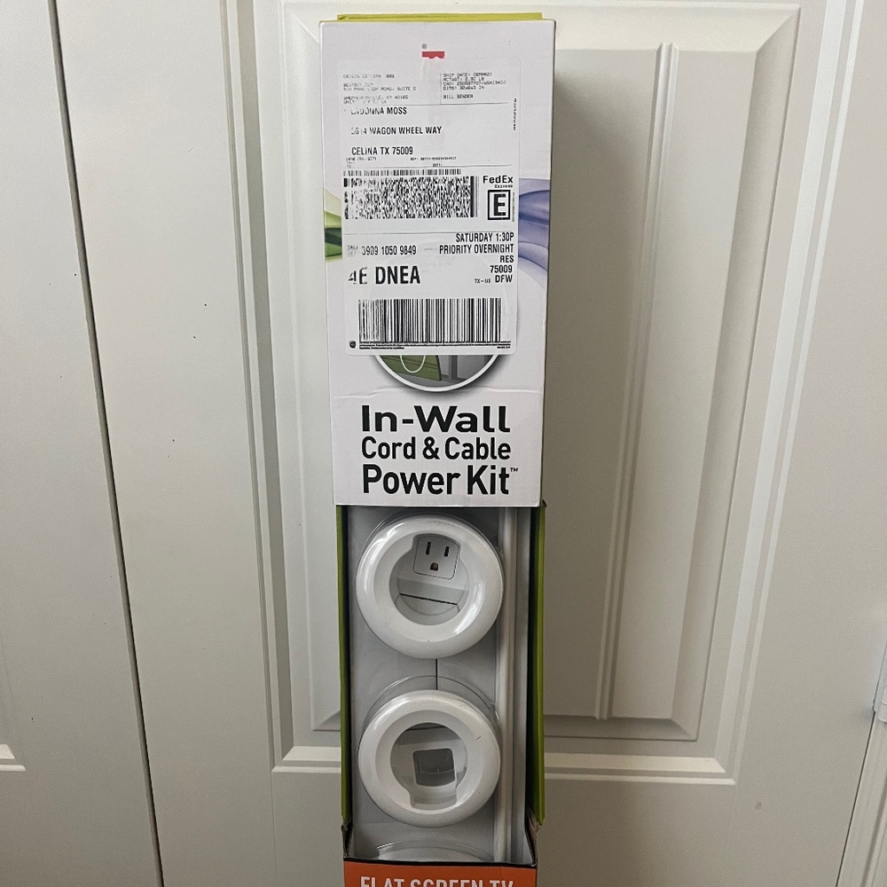 Legrand - Wiremold In-Wall Flat Screen TV Power and Cable Concealment Grommet Ki